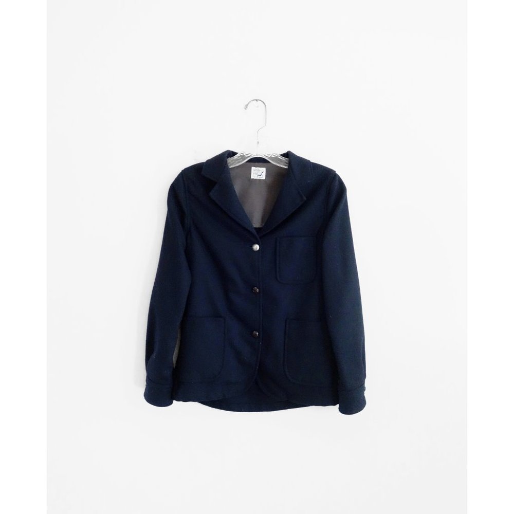 Orslow Japan Dark Navy Blue Wool Three Button Blazer 1 US Small